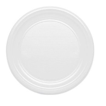 PIATTINO BIANCO IN PLASTICA FRUTTA/DESSERT (ct.68) PZ.25
