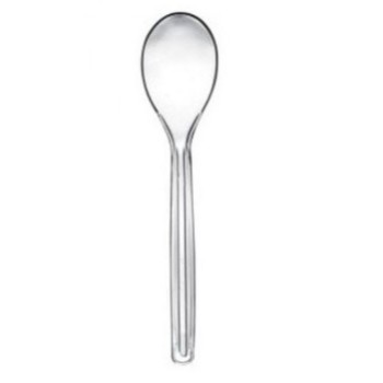 CUCCHIAINO CAFFE TRASPARENTE in PS cm.12 (ct.20) PZ.50