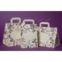 SHOPPERS IN CARTA ELEGANCE "base larga" 26+18x26h (ct.12) PZ.25