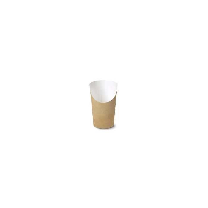 BICCHIERE PORTA PATATINE PICCOLO AVANA 62M/P (ct.20) PZ.100