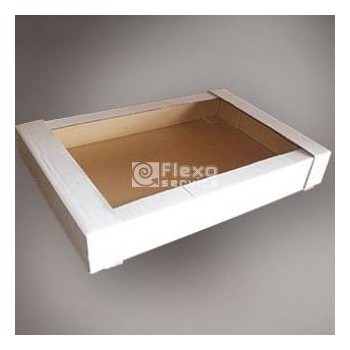 SCATOLA ASPORTO (pasta/cornetti/dolci) BIANCA S/COP 65x44x10h PZ.50