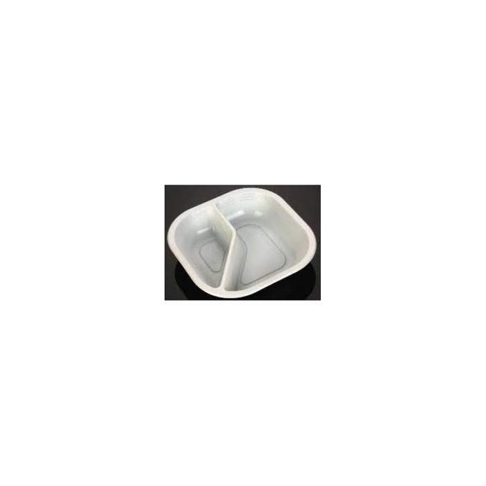 PIATTO BISCOMPARTO BIANCO TERMOSALDABILE 18x18 "ilip" PZ.700