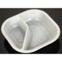 PIATTO BISCOMPARTO BIANCO TERMOSALDABILE 18x18 "ilip" PZ.700