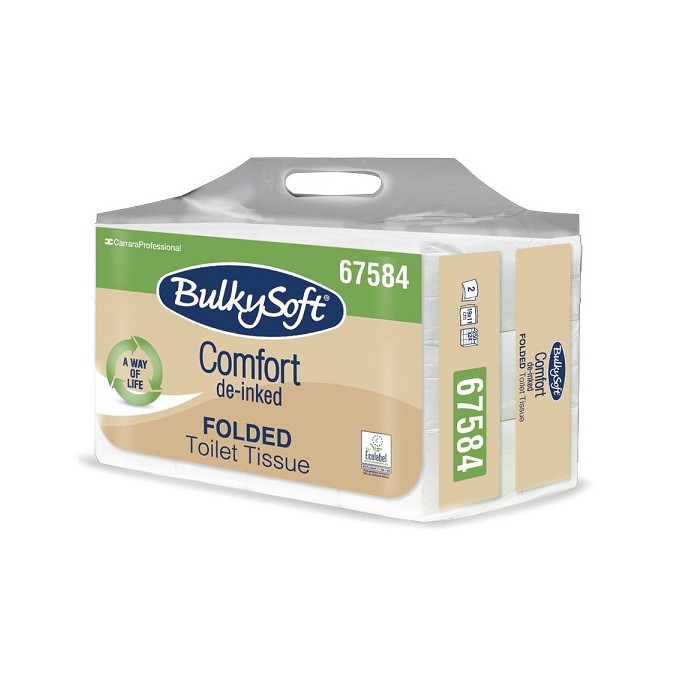CARTA IGIENICA INTERCALATA 2v "COMFORT BULKYSOFT (cf.24x250pz) PZ. 6000