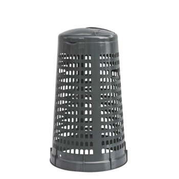 GETTACARTE PORTASACCO ESTERNO TONDO C/COPERCHIO "TRESPY" GRIGIO PZ.1