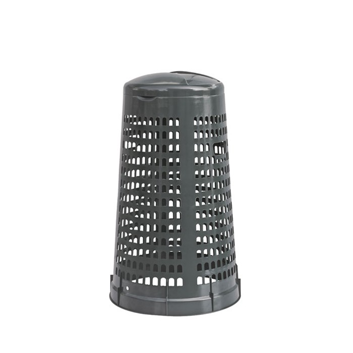GETTACARTE PORTASACCO ESTERNO TONDO C/COPERCHIO "TRESPY" GRIGIO PZ.1