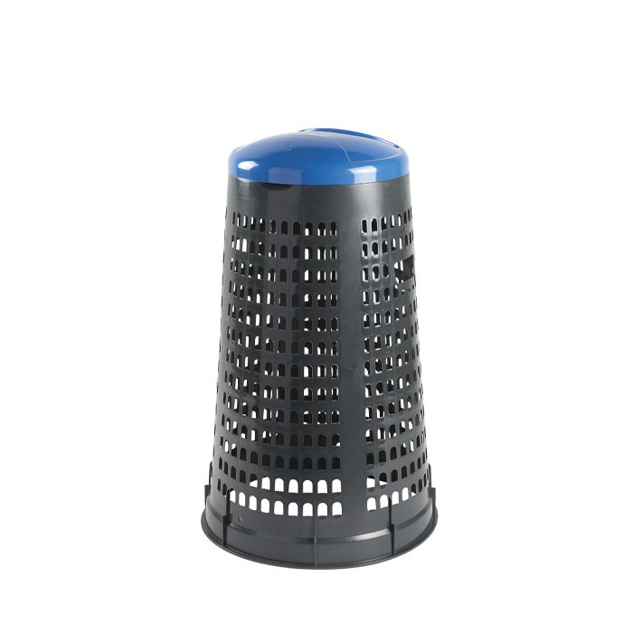 GETTACARTE PORTASACCO ESTERNO TONDO C/COPERCHIO "TRESPY" BLU PZ.1