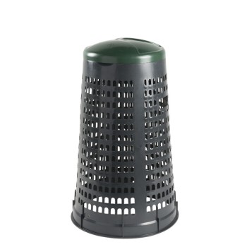 GETTACARTE PORTASACCO ESTERNO TONDO C/COPERCHIO "TRESPY" VERDE PZ.1