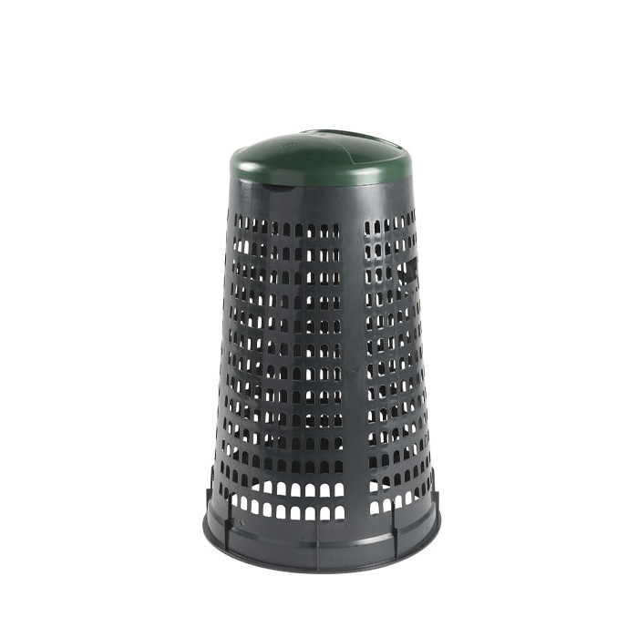 GETTACARTE PORTASACCO ESTERNO TONDO C/COPERCHIO "TRESPY" VERDE PZ.1