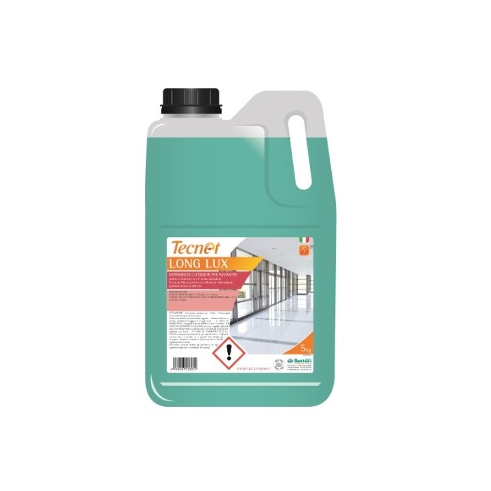 TECNET LONG LUX DETERGENTE LUCIDANTE PAVIMENTI "x Gres" (Ct.3) kg.5