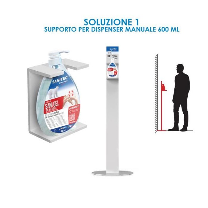 PIANTANA IN FERRO BIANCA "PORTA FLACONE" PZ.1