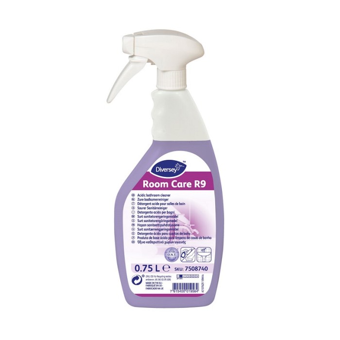 ROOM CARE R9 DETERGENTE ACIDO X IL BAGNO c/trigger (ct.6) ML.750