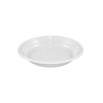 PIATTO FONDO BIANCO RIUTILIZZ. s/rigido "TIM" (ct.16) "Pz.31" GR.700