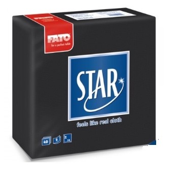 TOVAGLIOLO 38x38 2V PUNTA FATO NERO (ct.30) PZ.40