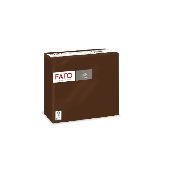 TOVAGLIOLO 38x38 2V PUNTA FATO CACAO/CIOCCOLATA (ct.30) PZ.40