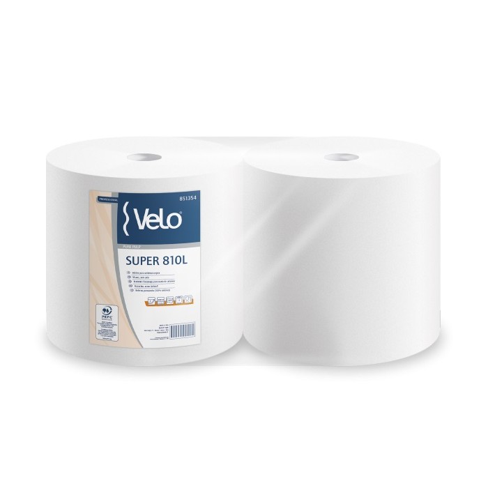 BOBINA LISCIA 2V "VELO SUPER" (kg. 6,00) 810 STRAPPI x 2 ROTOLI