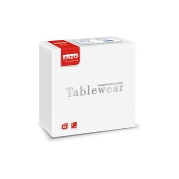 TOVAGLIOLO AIRLAID 40x40 BIANCO FATO (ct.16) PZ.50