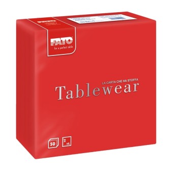 TOVAGLIOLO AIRLAID 40X40 ROSSO FATO (CT.16) PZ. 50