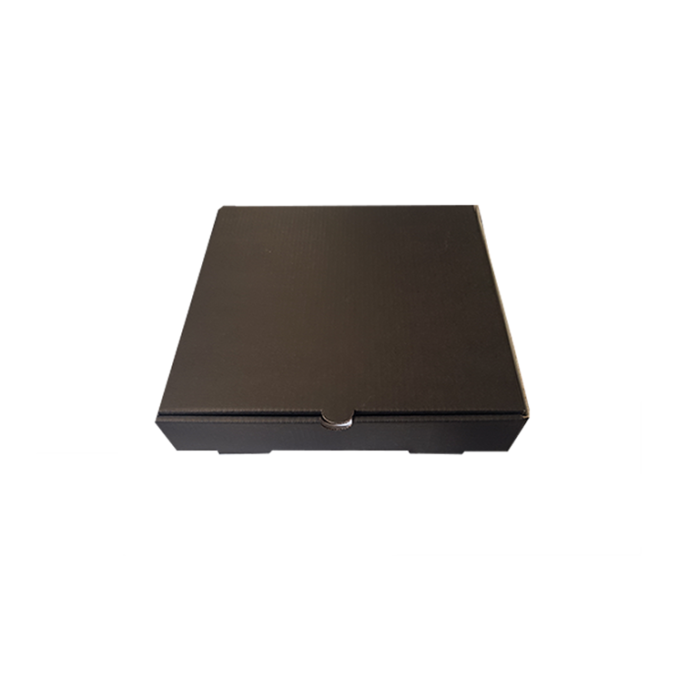 SCATOLA PIZZA NERA TINTA UNITA 33x33x3,5 AM "TS" PZ.100