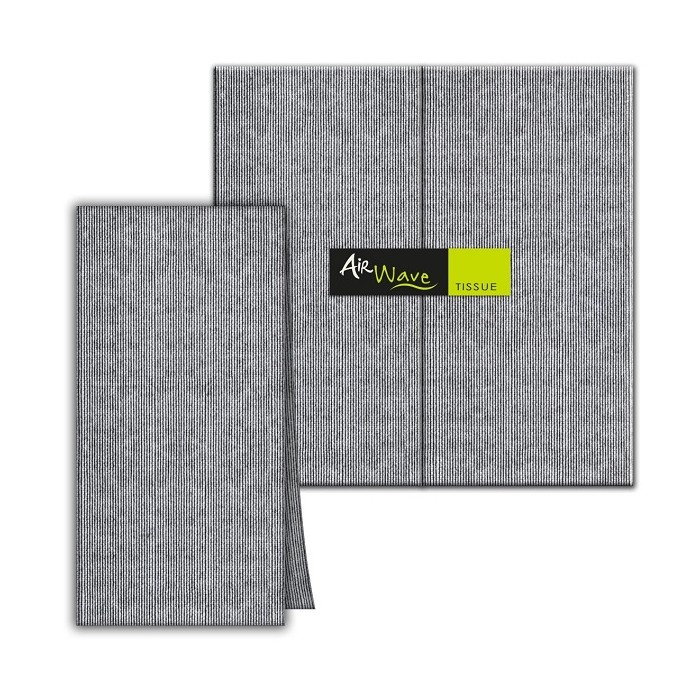 TOVAGLIOLO 40X40 AIRWAVE JIIL MULTISOFT NERO "Piegato 1/8" (ct.12) PZ.80