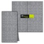 TOVAGLIOLO 40X40 AIRWAVE JIIL MULTISOFT NERO "Piegato 1/8" (ct.12) PZ.80