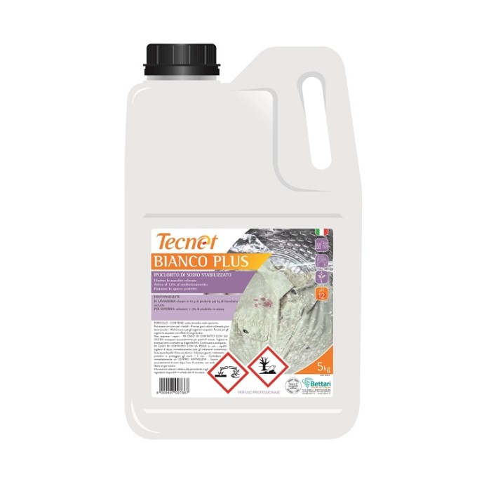 TECNET BIANCO PLUS DET. CLORATO (x lavanderia e pavimenti) (ct.3) KG.5