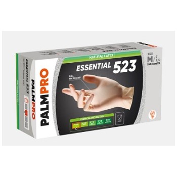 "ESSENTIAL 523" GUANTI IN LATTICE BIANCO S/TALCO (S) PZ.100