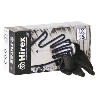 "PALMPRO HIREX" GUANTI LATTICE NERO S/TALCO microruvidi (M) PZ.100