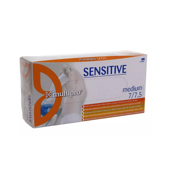 "SENSITIVE" GUANTI IN LATTICE BIANCO S/TALCO (XS) PZ.100