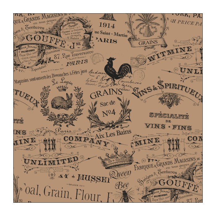 CARTA ANTIGRASSO VINTAGE AVANA CM.33x33 (ct.4) PZ.500