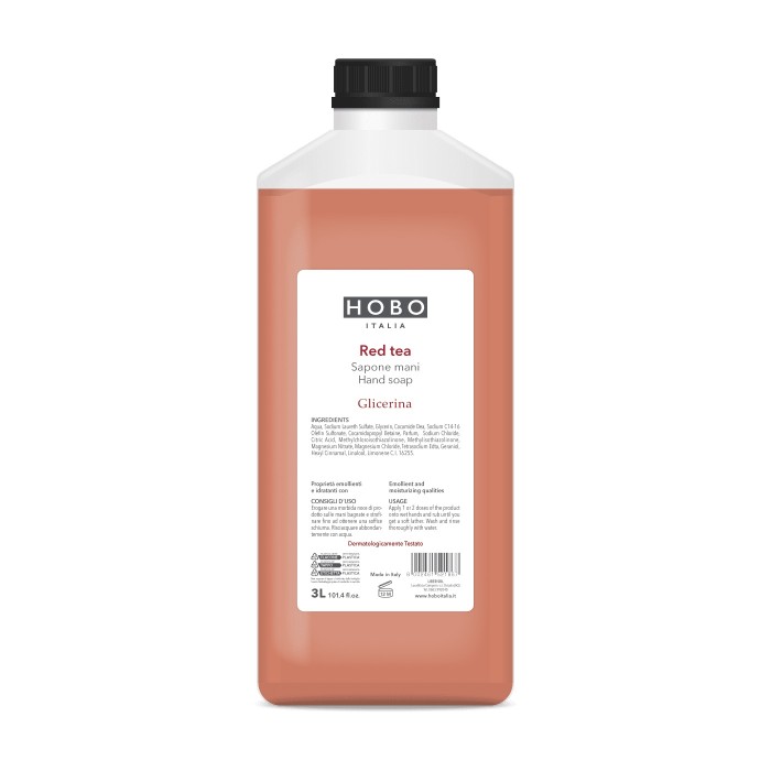 TANICA SAPONE LIQUIDO MANI RED TEA HOBO (ct.4) LT.3