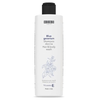 FLACONE DOCCIA SHAMPOO "BLUE GERANIUM" (x staffe hobo) (ct.20) ML.250