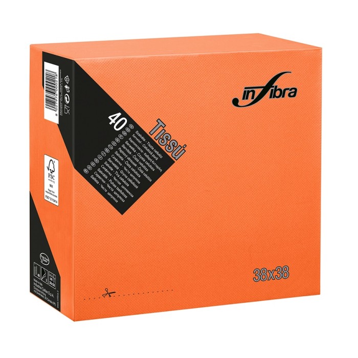 TOVAGLIOLO 38X38 2V PUNTA INFIBRA ARANCIO (ct.36) PZ.40