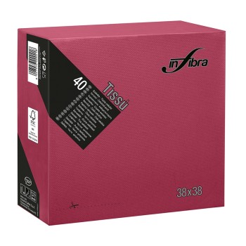 TOVAGLIOLO 38X38 2V PUNTA INFIBRA BORDEAUX (ct.36) PZ.40