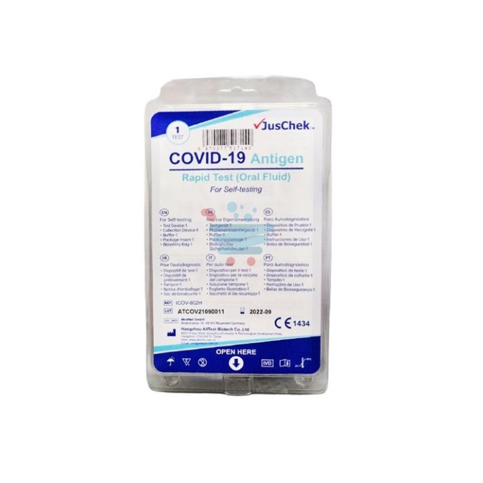 TEST RAPIDO COVID-19 (SALIVARE) "JUSCHEK" PZ.1
