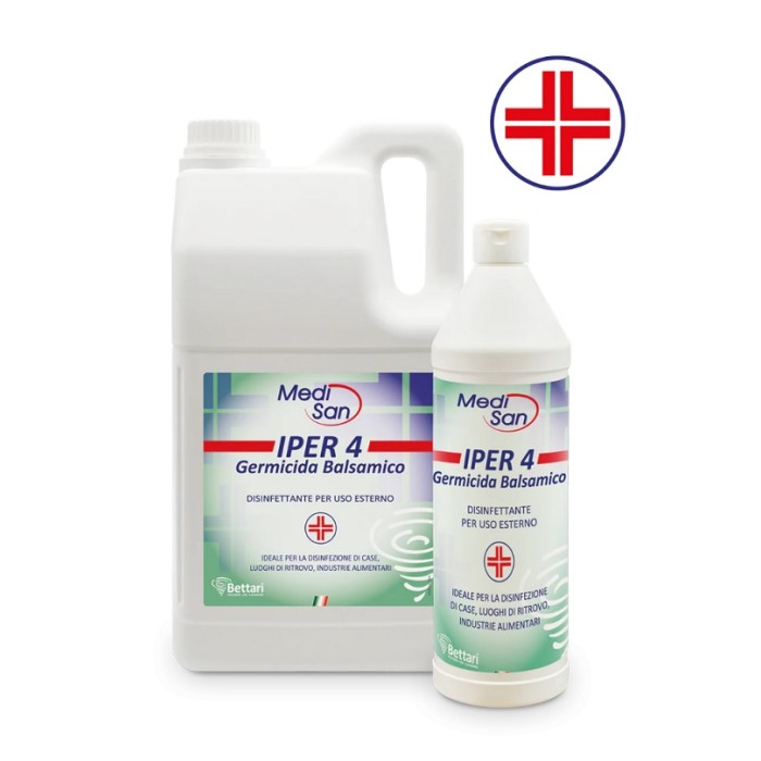 MEDISAN IPER 4 LAVAPAVIMENTI DISINF. BALSAMICO P.M.C. (ct.3) LT.5