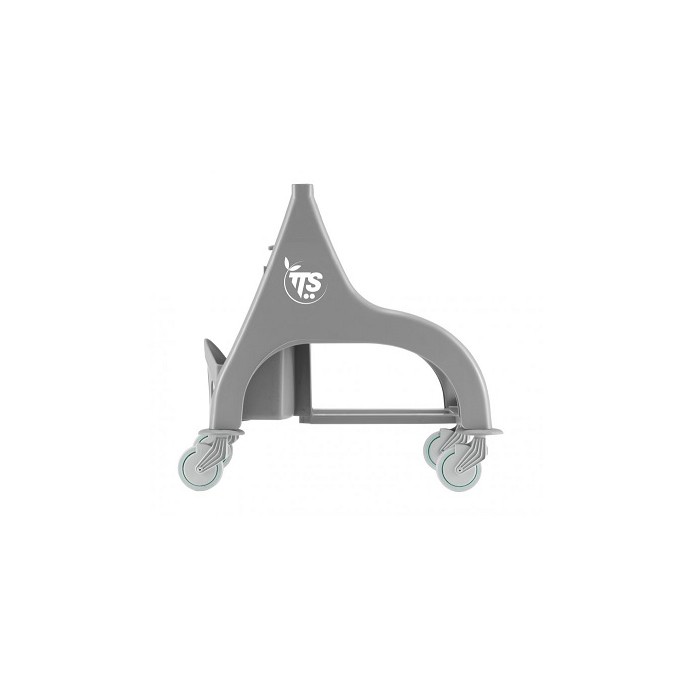 TELAIO SINGOLO CON RUOTE E PARACOLPI X CARRELLI NICK 1 VASCA PZ.1
