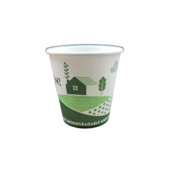 BICCHIERE IN CARTA BIO - COMPOSTABILE + PLA 3OZ ML.90 (ct.40) PZ.50