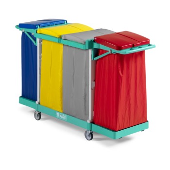 CARRELLO MAGIC LINE 190B CON 4 SPAZI PORTA SACCHI PZ.1