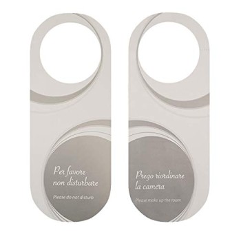 CARTELLO APPENDIPORTA HOTEL "NON DISTURBARE" / "RIORDINARE" PZ.200
