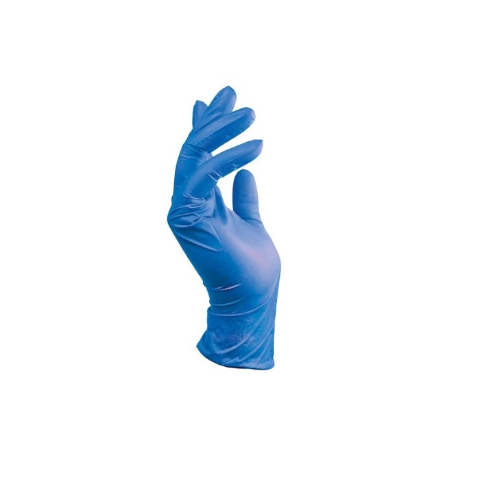 NEW MED STARBLUE PLUS GUANTI IN NITRILE BLU S/TALCO gr.4,8/5 (S) PZ.100