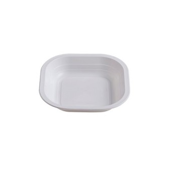 PIATTO FONDO BIANCO TERMOSALDABILE 18x18 gr.14 "termoplast" PZ.900