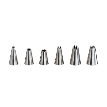 SET BECCUCCI ACCIAIO PUNTA TONDA PZ.6
