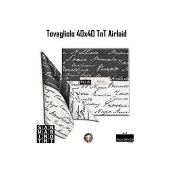 TOVAGLIOLO 40X40 AIRLAID PLUS WINE NERO (ct.16) PZ.50