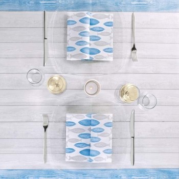 TOVAGLIOLO AIRLAID 40x40 "MEDITERRANEO AZZURRO" (ct.16) PZ.50