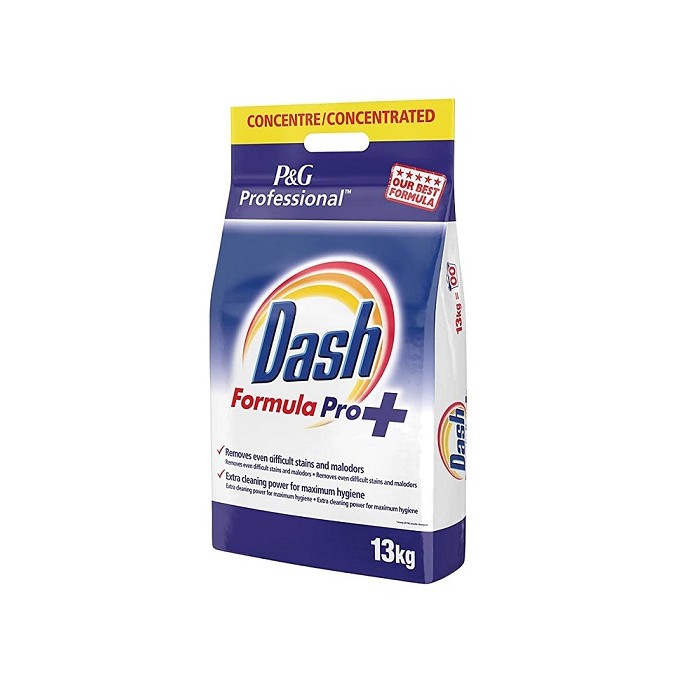 13 Kg - Dash Formula Pro+ Detersivo in Polvere Ultra Concentrato per Bucato - 500 Lavaggi - Azione Igienizzante Professionale