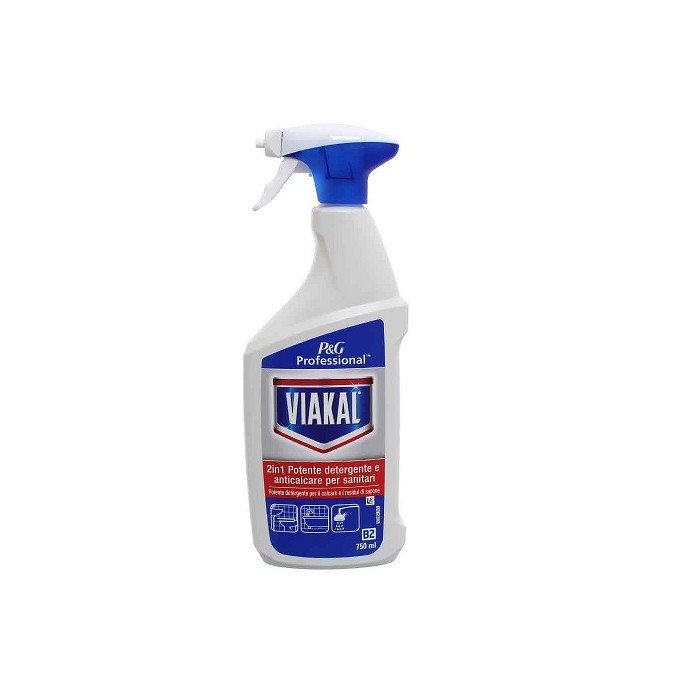 VIAKAL2in1 DETERGENTE ANTICALCARE BAGNO (ct.10) ML.750