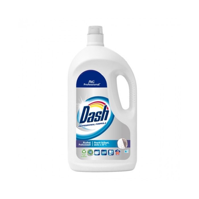 DETERGENTE LAVATRICE DASH LIQUIDO "80 lavaggi/tanica" LT.4x2 Tan.