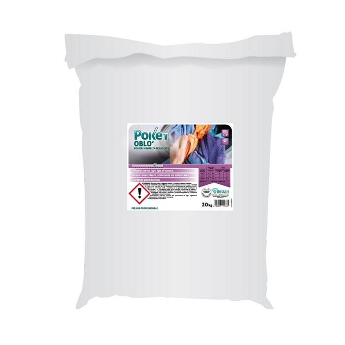 DETERGENTE IN POLVERE PER LAVATRICE POKET OBLO' KG.20