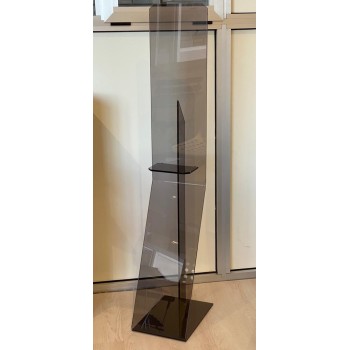 PIANTANA NERA IN PLEXIGLASS BRUNITO PER DISPENSER A FOTOCELLULA PZ.1